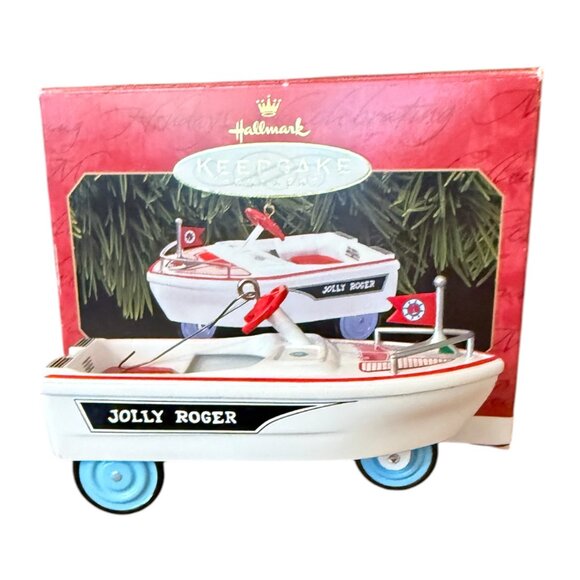 1999 Hallmark Cast Metal Jolly Roger Kiddie Car Classic - Picture 1 of 14